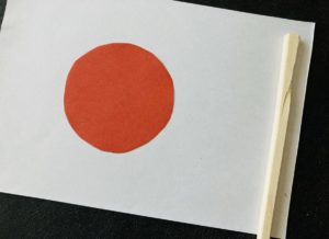 日本旗を手作りで作成してみました！